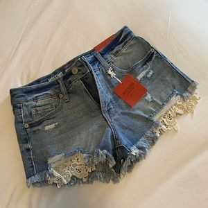 High Rise Short Shorts NWT!